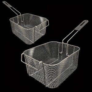 Foldable Stainless Steel Fry Basket: Multi-Use Heat-Resistant Strainer & Chef Tool