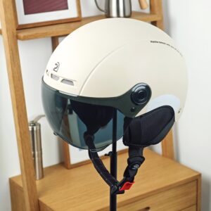 PEMILA City Commuting Safety Multi-Purpose Cycling Helmet Features an ABS Shell And EPS Cushioning Layer for Dual Protection. It Has an Adjustable Head Circumference, Multi-Angle Windproof Goggles, Metal Insect-Proof Ventilation Holes