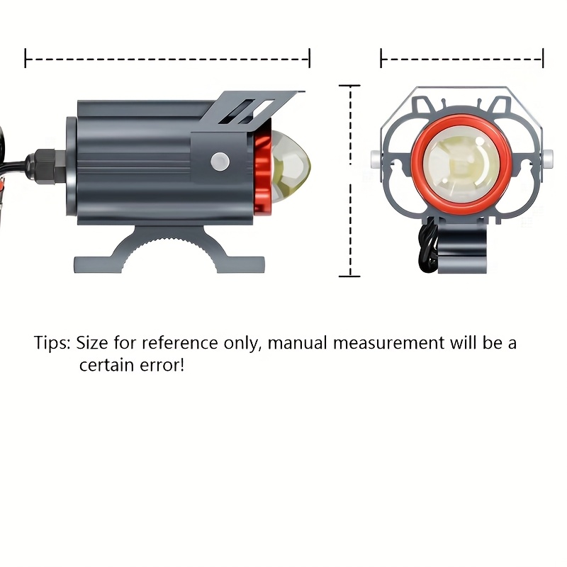 Heyword 14,000LM Dual-Color LED Fog Lights: 12V High-Intensity Spotlights for Motorcycle & ATV