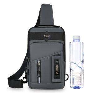 ShiLan Men's Outdoor Chest Bag - Stylish Nylon Crossbody, Casual Multi-Functional Sports Sling with Adjustable Strap (100-1.0cm), Zip Closure, and Multiple Compartments for Daily Commute & Adventures, Crossbody Bag