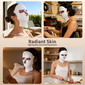 7-Color LED Facial & Neck Therapy Mask: Pro Rechargeable Anti-Aging Skin Care Device