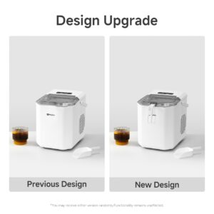 Simplus Ice Maker Household 1.3L Water Tank Compact Design Low Power Automatic Ice Production Self-cleaning Function for Convenience Rapid Ice Production In 7-8 Minutes Compact Size, Multiple Usage Scenarios, Kitchen, Dormitory, Office