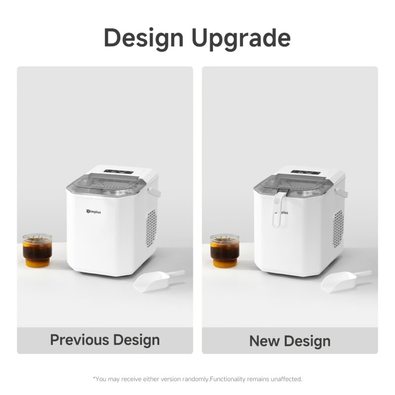 Simplus Ice Maker Household 1.3L Water Tank Compact Design Low Power Automatic Ice Production Self-cleaning Function for Convenience Rapid Ice Production In 7-8 Minutes Compact Size, Multiple Usage Scenarios, Kitchen, Dormitory, Office