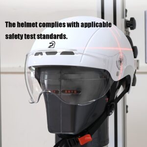 PEMILA City Commuting Safety Multi-Purpose Cycling Helmet Features an ABS Shell And EPS Cushioning Layer for Dual Protection. It Has an Adjustable Head Circumference, Multi-Angle Windproof Goggles, Metal Insect-Proof Ventilation Holes