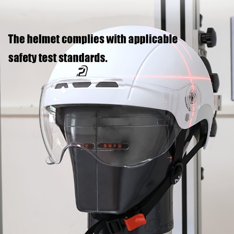PEMILA City Commuting Safety Multi-Purpose Cycling Helmet Features an ABS Shell And EPS Cushioning Layer for Dual Protection. It Has an Adjustable Head Circumference, Multi-Angle Windproof Goggles, Metal Insect-Proof Ventilation Holes