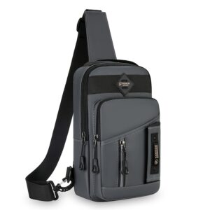 ShiLan Men's Outdoor Chest Bag - Stylish Nylon Crossbody, Casual Multi-Functional Sports Sling with Adjustable Strap (100-1.0cm), Zip Closure, and Multiple Compartments for Daily Commute & Adventures, Crossbody Bag