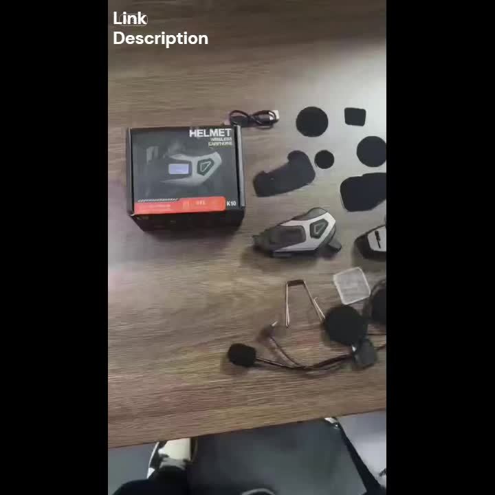 5-in-1 Motorcycle Helmet Headset: 2K DVR Camera, Bluetooth 5.4 & Smart Noise Reduction (32GB Card Included)