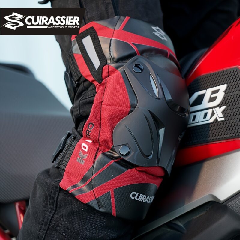 Cuirassier Pro Knee Pads: Reflective Motocross & Motorbike Safety Guards