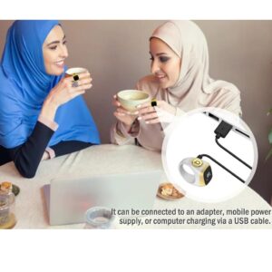 ZIKR Smart Ring – White Digital Tasbih